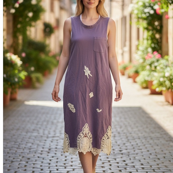 Pact Dresses & Skirts - Pact Lace Detail Maxi Dress Size S